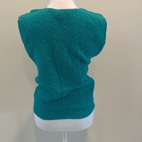 Vtg David Brett Teal Green Top - Picture 4 of 5